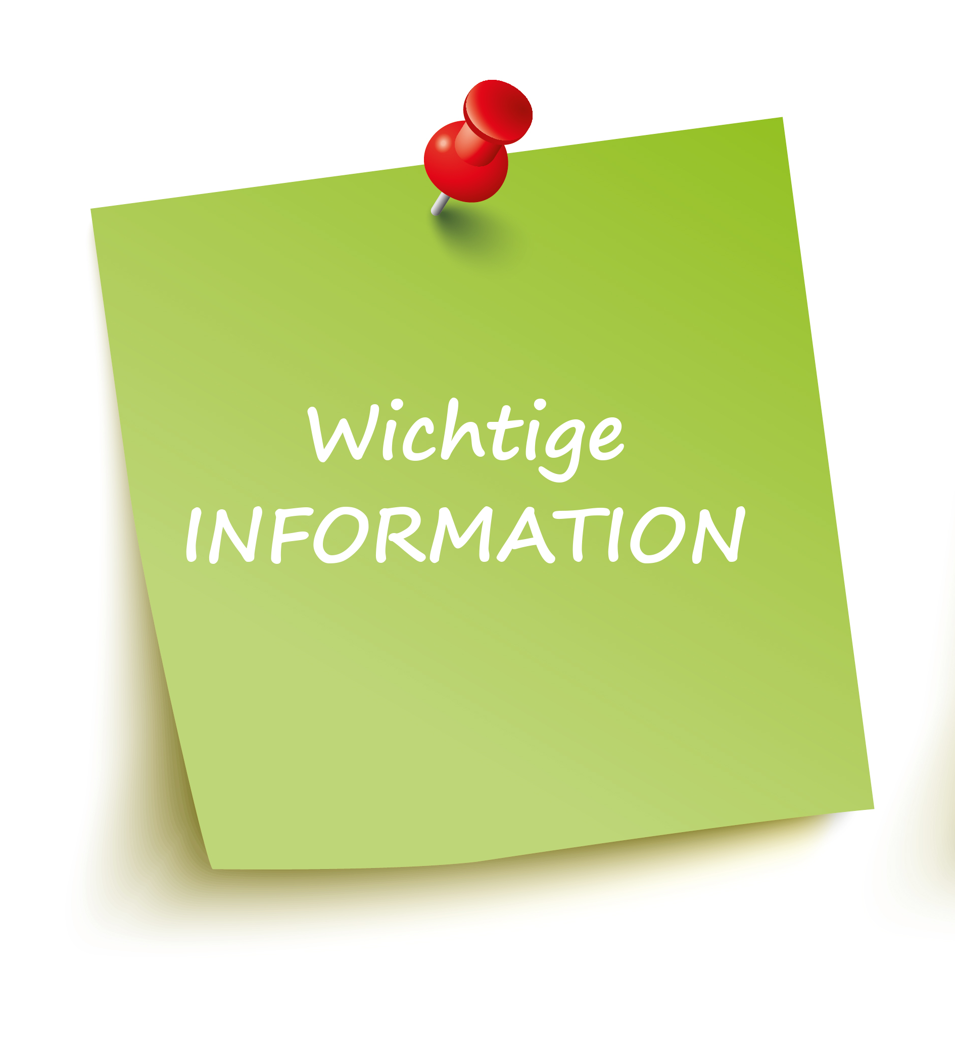 Wichtige Information